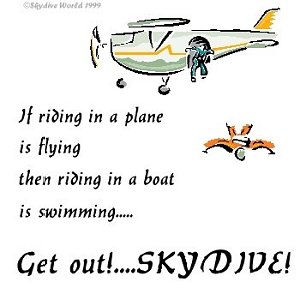 If riding in a plane...