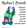 Skydiver Proverb Skydiver Proverb